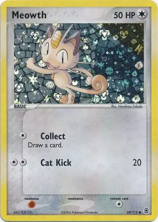69/112 Meowth RG Common Reverse Holo