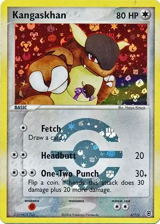 6/112 Kangaskhan RG Rare Holo Reverse Holo