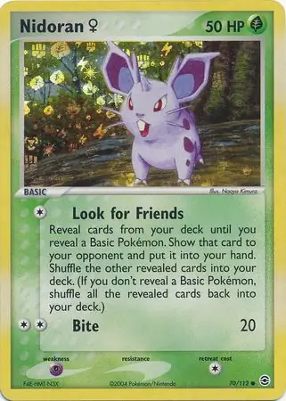70/112 Nidoran♀ RG Common Reverse Holo