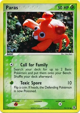 72/112 Paras RG Common Reverse Holo