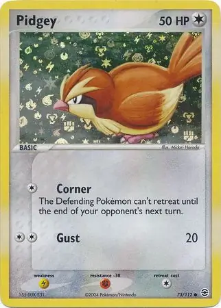 73/112 Pidgey RG Common Reverse Holo
