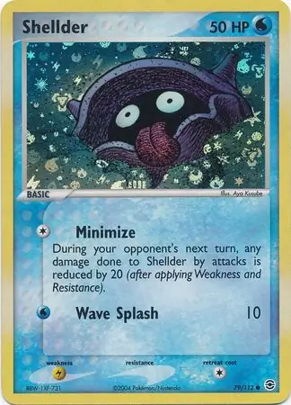 79/112 Shellder RG Common Reverse Holo