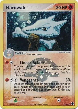 7/112 Marowak RG Rare Holo Reverse Holo
