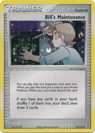 87/112 Bill's Maintenance RG Uncommon Reverse Holo