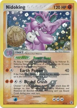 8/112 Nidoking RG Rare Holo Reverse Holo