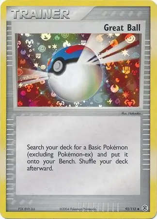 92/112 Great Ball RG Uncommon Reverse Holo