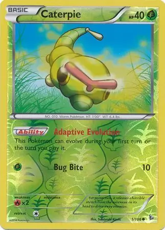 1/106 Caterpie FLF Common Reverse Holo