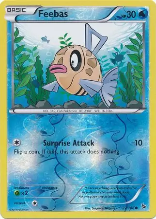 22/106 Feebas FLF Common Reverse Holo