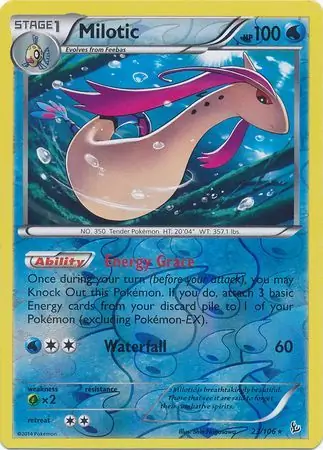 Milotic Flashfire 23/106 Rare Holo Reverse Holo