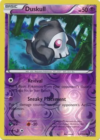 38/106 Duskull FLF Common Reverse Holo