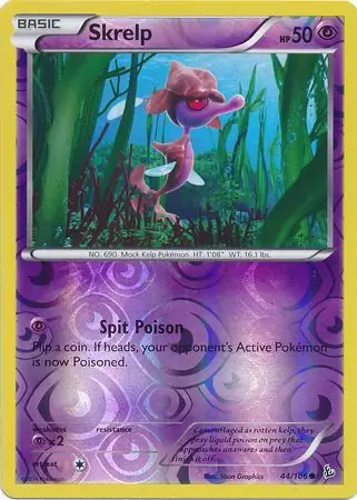 44/106 Skrelp FLF Common Reverse Holo