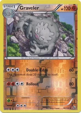 46/106 Graveler FLF Uncommon Reverse Holo