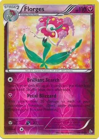 66/106 Florges FLF Rare Holo Reverse Holo