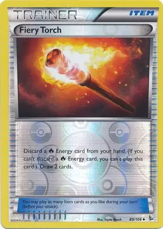 89/106 Fiery Torch FLF Uncommon Reverse Holo