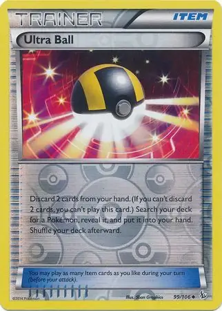 99/106 Ultra Ball FLF Uncommon Reverse Holo