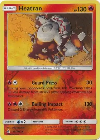 13/131 Heatran FLI Rare Reverse Holo