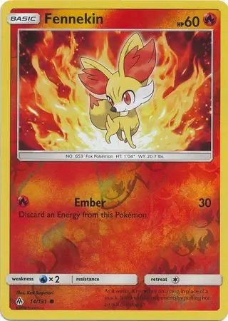 14/131 Fennekin FLI Common Reverse Holo