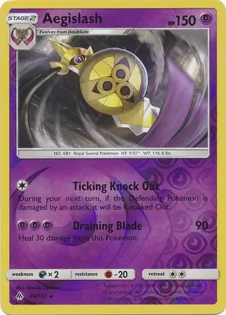 49/131 Aegislash FLI Rare Reverse Holo