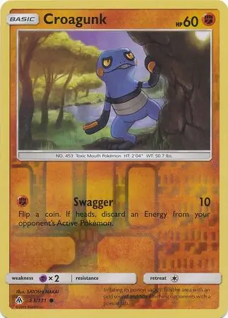 63/131 Croagunk FLI Common Reverse Holo