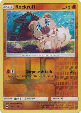 75/131 Rockruff FLI Common Reverse Holo