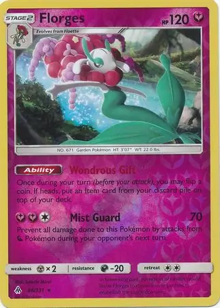 86/131 Florges FLI Rare Reverse Holo