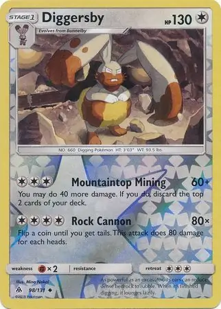 98/131 Diggersby FLI Uncommon Reverse Holo