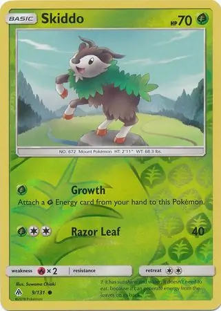 9/131 Skiddo FLI Common Reverse Holo