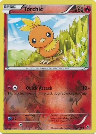 12/111 Torchic FFI Common Reverse Holo