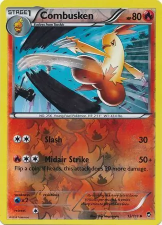 13/111 Combusken FFI Uncommon Reverse Holo