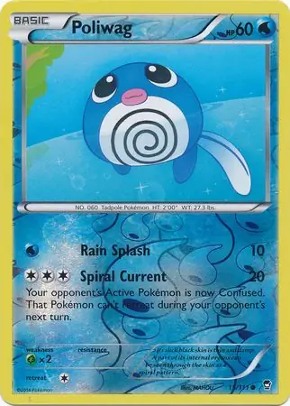 15/111 Poliwag FFI Common Reverse Holo