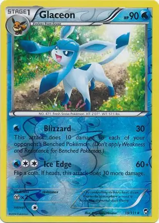19/111 Glaceon FFI Rare Reverse Holo