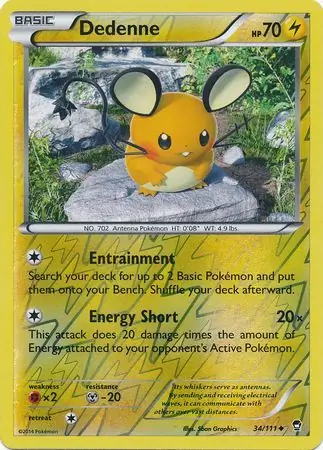 34/111 Dedenne FFI Uncommon Reverse Holo