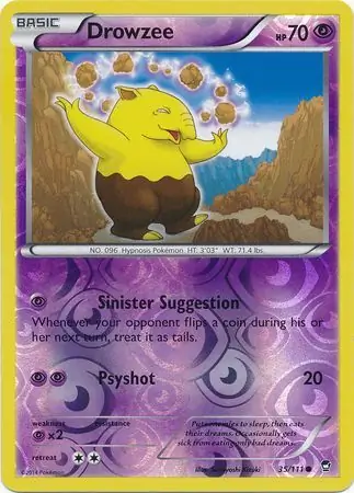 35/111 Drowzee FFI Common Reverse Holo