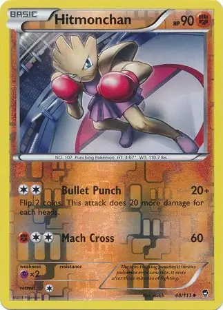 48/111 Hitmonchan FFI Uncommon Reverse Holo