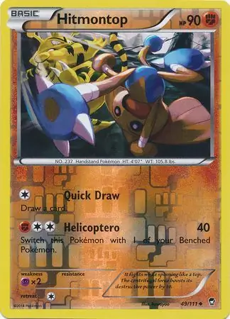 49/111 Hitmontop FFI Uncommon Reverse Holo