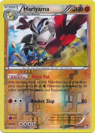 52/111 Hariyama FFI Rare Reverse Holo