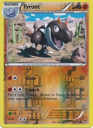 61/111 Tyrunt FFI Uncommon Reverse Holo