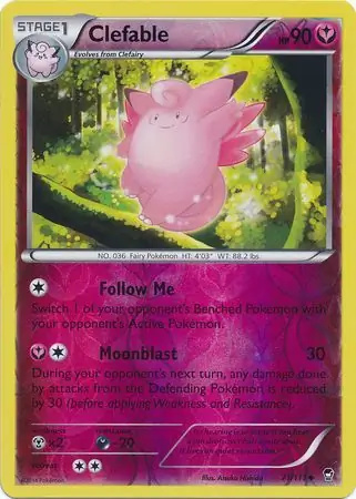 71/111 Clefable FFI Uncommon Reverse Holo
