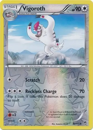 82/111 Vigoroth FFI Uncommon Reverse Holo