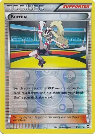 95/111 Korrina FFI Uncommon Reverse Holo