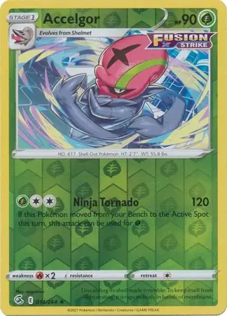 014/264 Accelgor FST Rare Reverse Holo