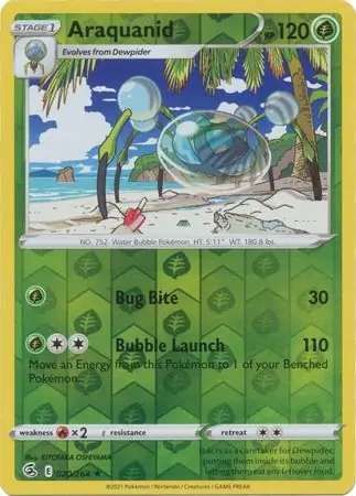 020/264 Araquanid FST Rare Reverse Holo