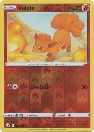 028/264 Vulpix FST Common Reverse Holo
