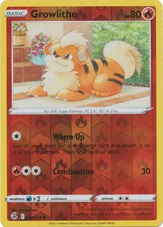 032/264 Growlithe FST Common Reverse Holo