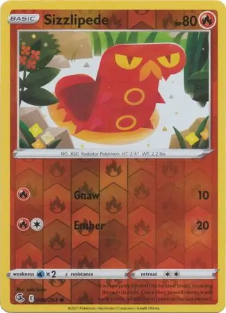 046/264 Sizzlipede FST Common Reverse Holo