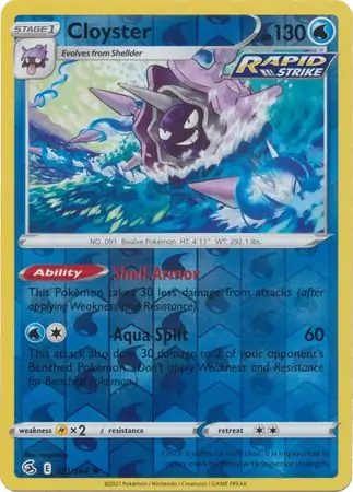 051/264 Cloyster FST Rare Reverse Holo
