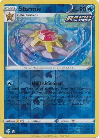 053/264 Starmie FST Rare Holo Reverse Holo