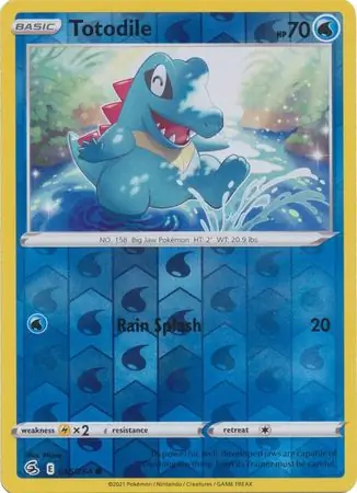 055/264 Totodile FST Common Reverse Holo