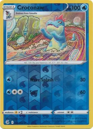 056/264 Croconaw FST Uncommon Reverse Holo