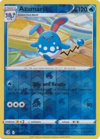 059/264 Azumarill FST Rare Reverse Holo